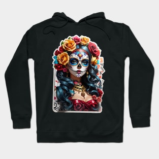 Sugar Skull girl, Dia de los Muertos Hoodie